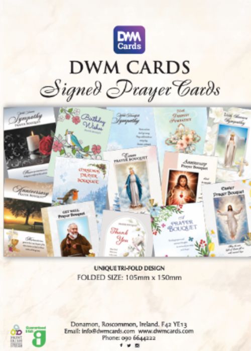 Signed Prayer Card Preview
